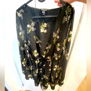 Bohemian midi dress, with bell sleeves